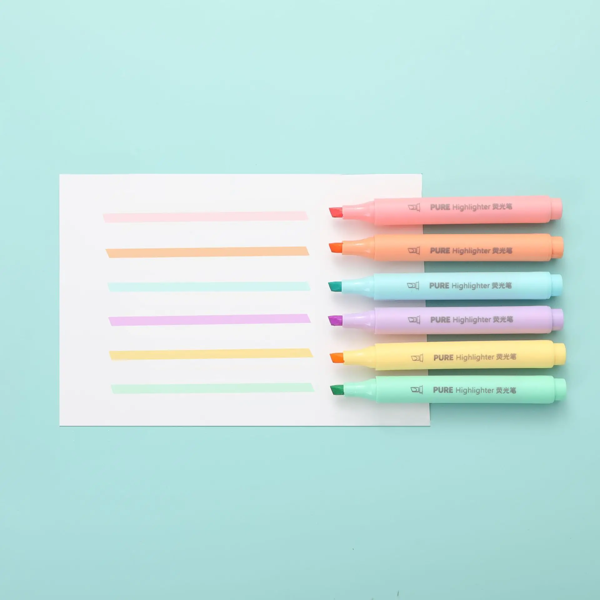 Stylo surligneur Macaron coule - Pastel Highlighter Set Double Ended avis et prix