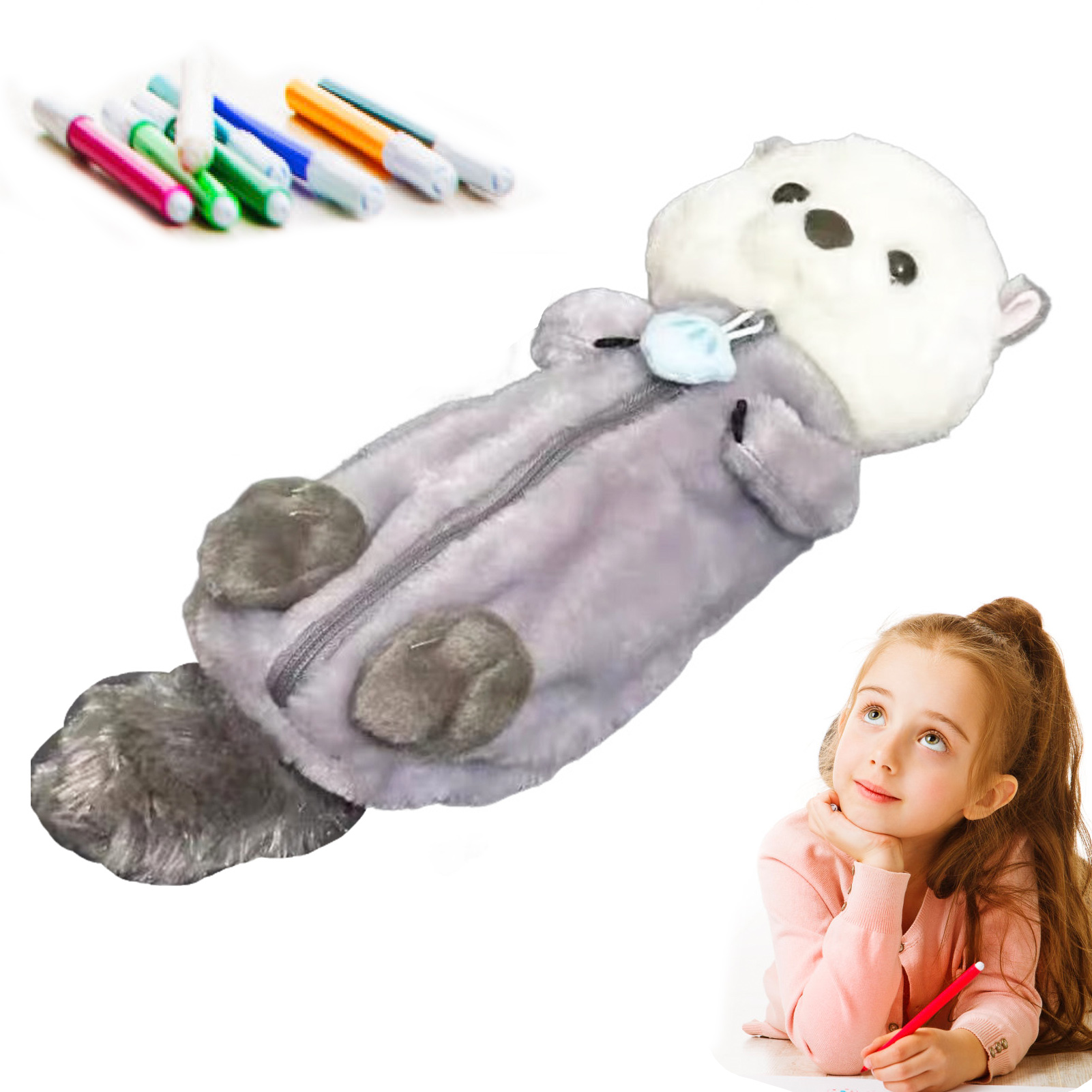 Trousse à crayons en peluche c - School Supplies avis et prix