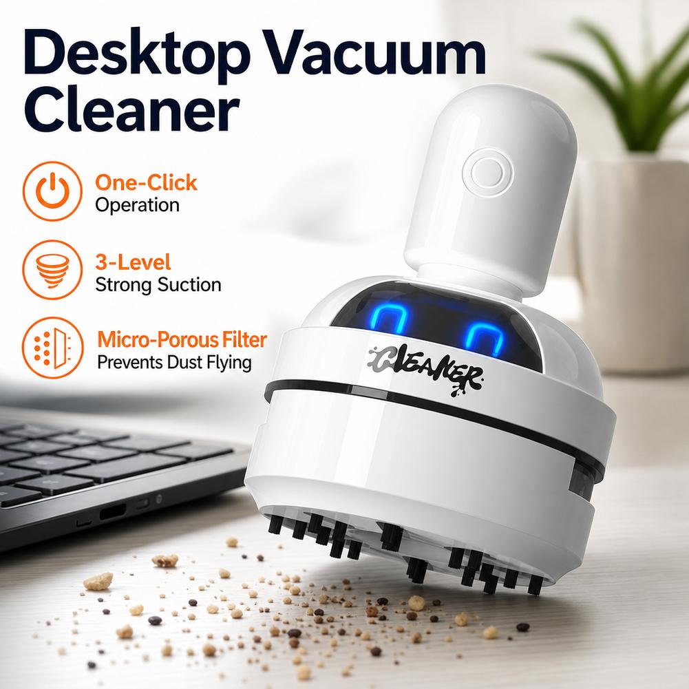 Aspirateur de bureau rechargea - Mini Desktop Vacuum Cleaner For Eraser Dust avis et prix
