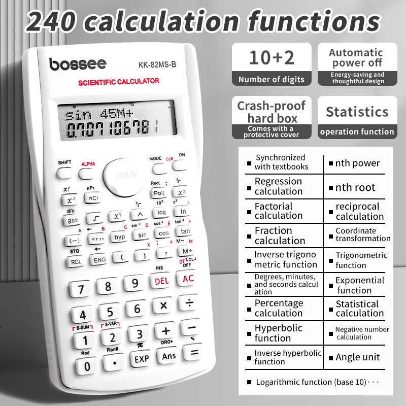 Calculatrice scientifique 240  - Scientific Calculator For Secondary School avis et prix