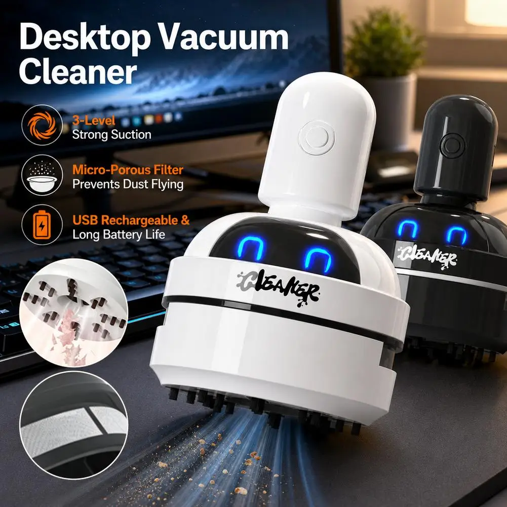 Mini aspirateur de bureau rech - Mini Desktop Vacuum Cleaner For Eraser Dust avis et prix
